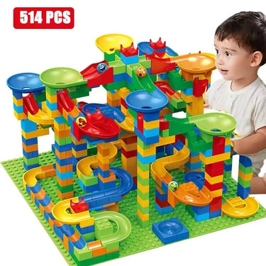MARBLE RACE RUN BLOCK SMALL SIZE BUILDING BLOCKS - 514PCS